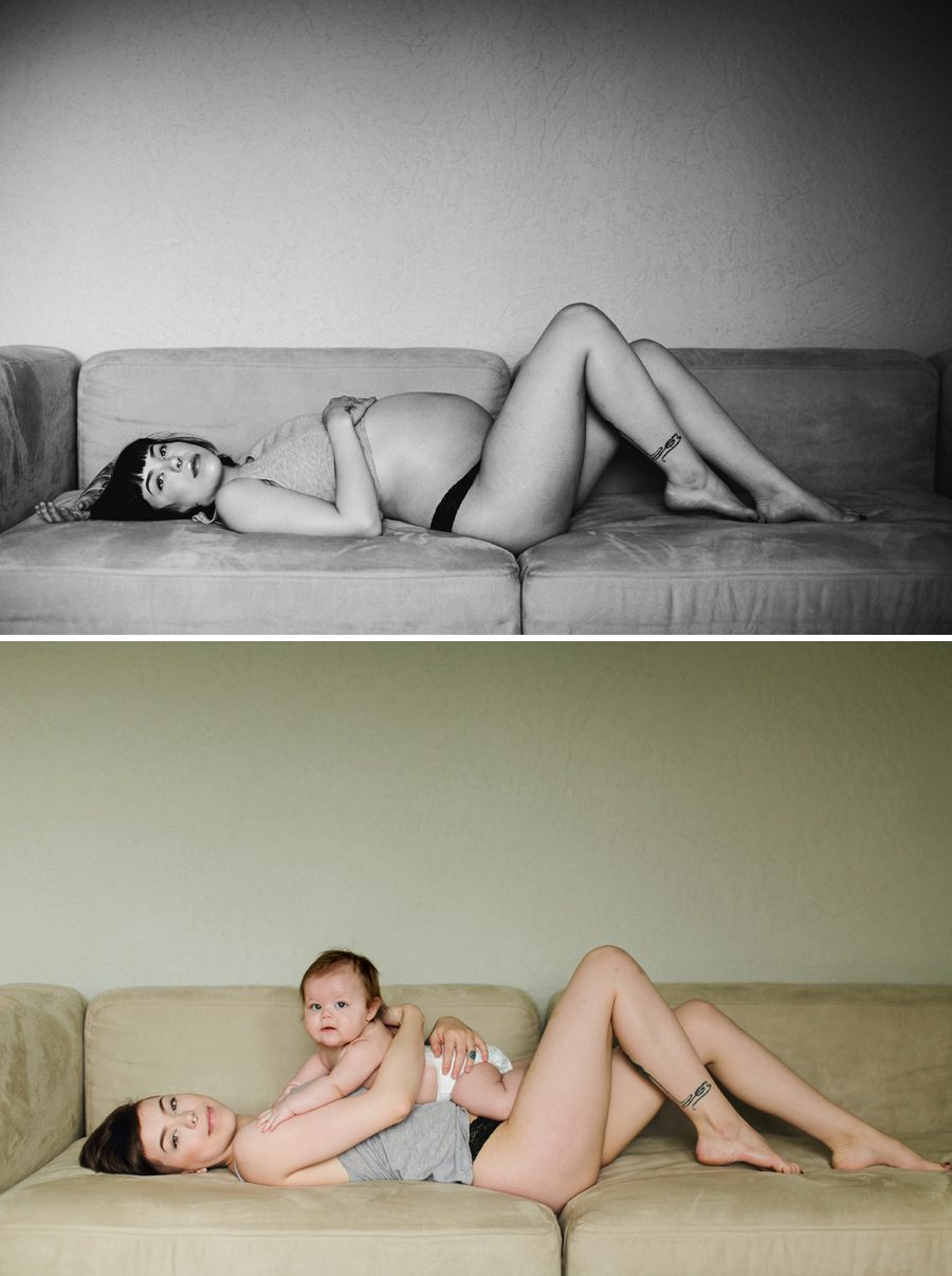 maternity before and after